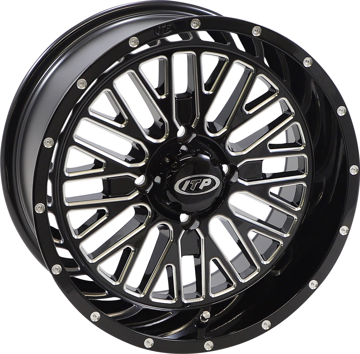 ITP Wheel - Momentum - Front/Rear - Black/Milled - 15x7 - 4/110 - 4+3 (+10 mm) 1522737731B