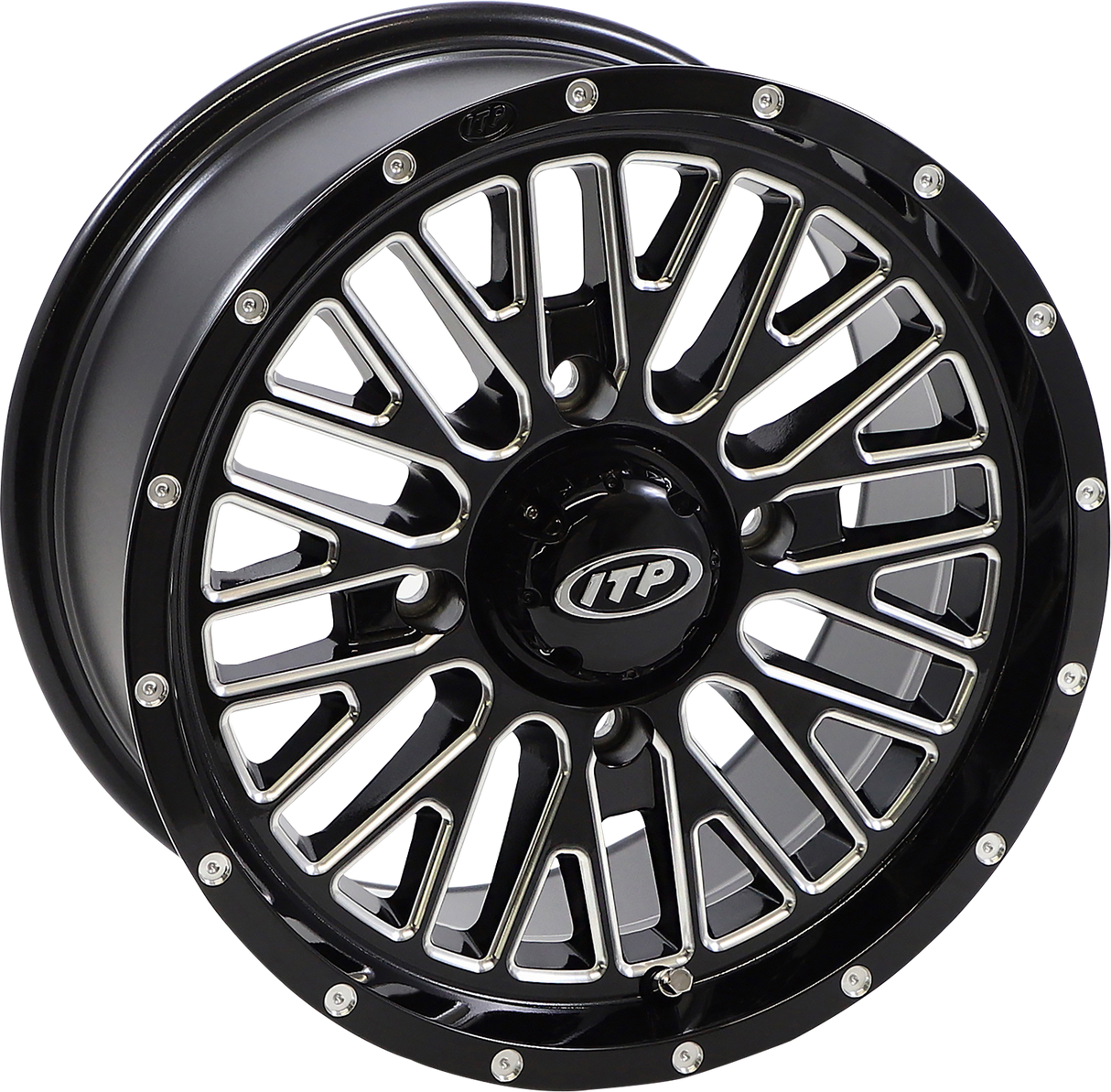 ITP Wheel - Momentum - Front/Rear - Black/Milled - 14x7 - 4/137 - 5+2 (+30 mm) 1422735731B