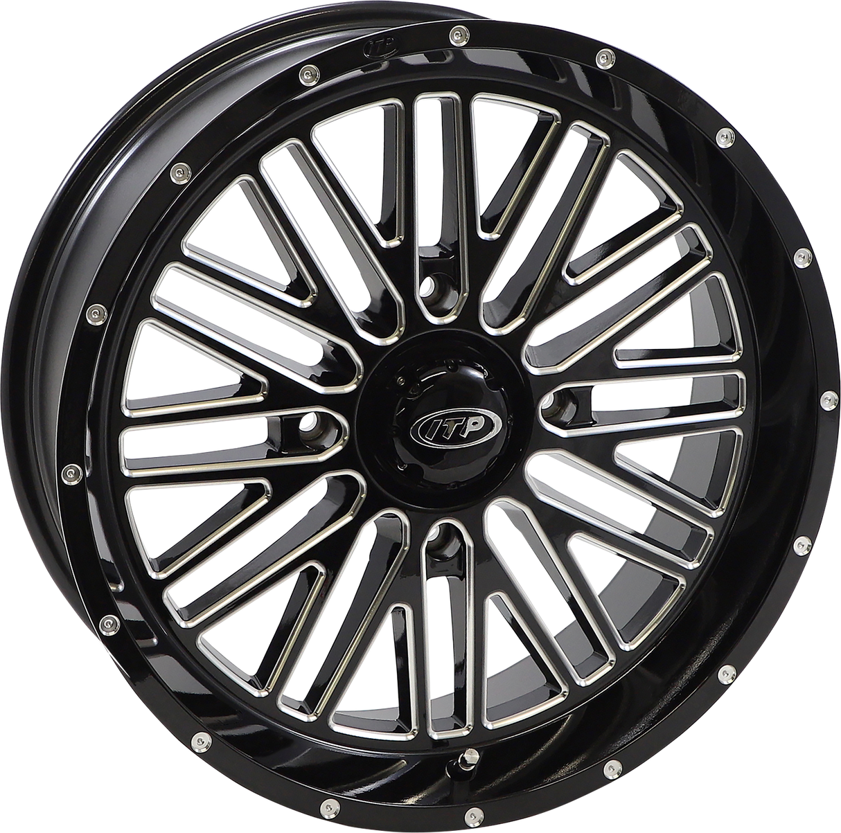 ITP Wheel - Momentum - Front/Rear - Black/Milled - 18x6.5 - 4/156 - 4+2.5 (+10 mm) 1822743731B