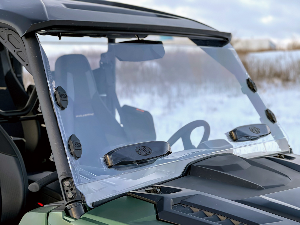 SPIKE Full Vented Hard-Coated Polycarbonate Tonneau Cover for 2021 Yamaha Wolverine RMAX2 and RMAX4 Models