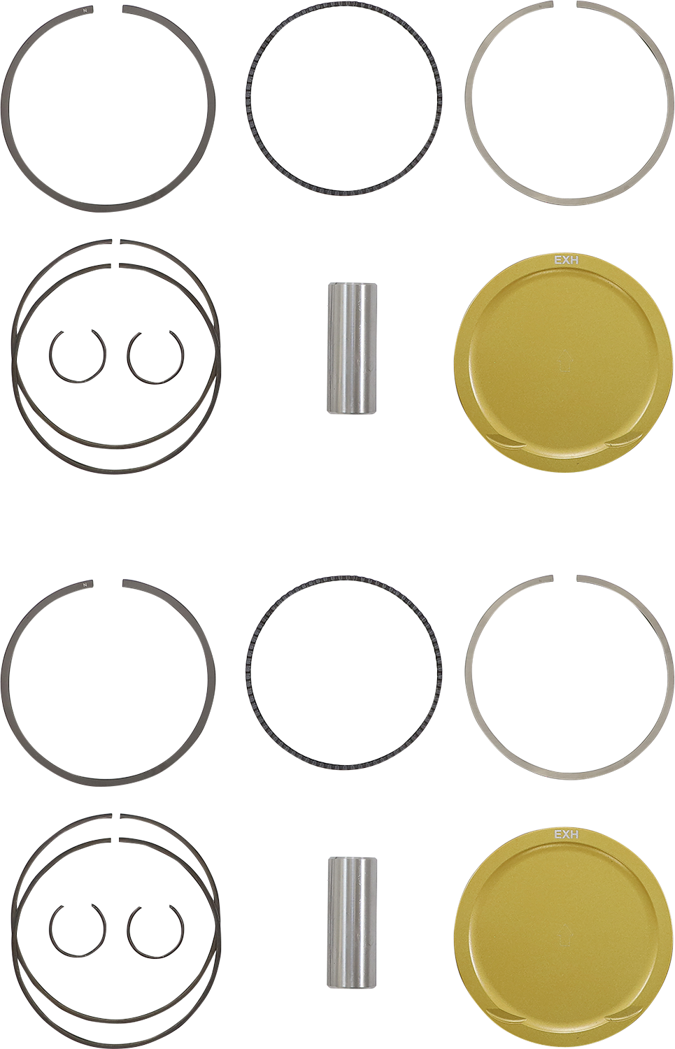 JE PISTONS Piston Kit - 93.00 mm - 9.0:1 CR - Polaris RZR XP Turbo 379457