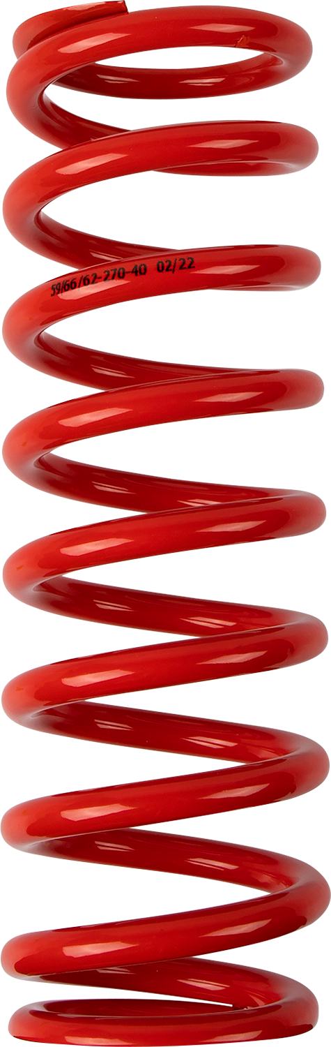 MOOSE OFFROAD Shock Spring - 59/62 mm OD - 40 n/mm - Red 1312-0961