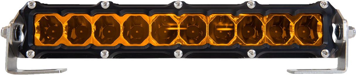 HERETIC Light Bar - 10" - Flood - Amber 51004