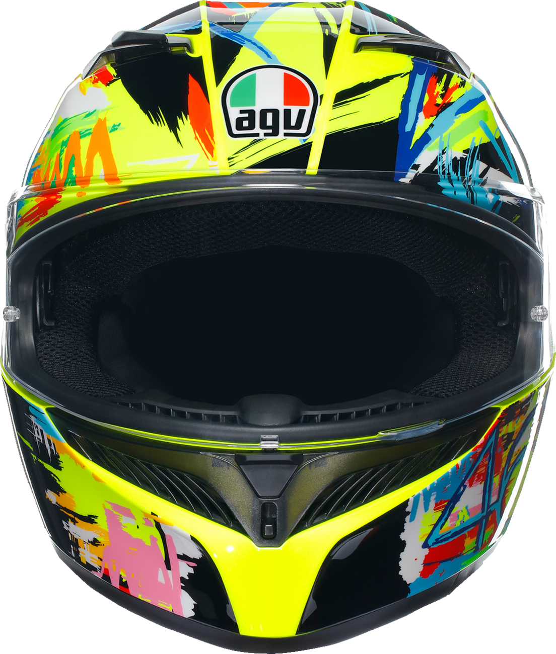 AGV K3 Rossi Winter Test 2019 Motorcycle Helmet - 2XL, Sportbike Fit with Pinlock® Lens and Ventilation System