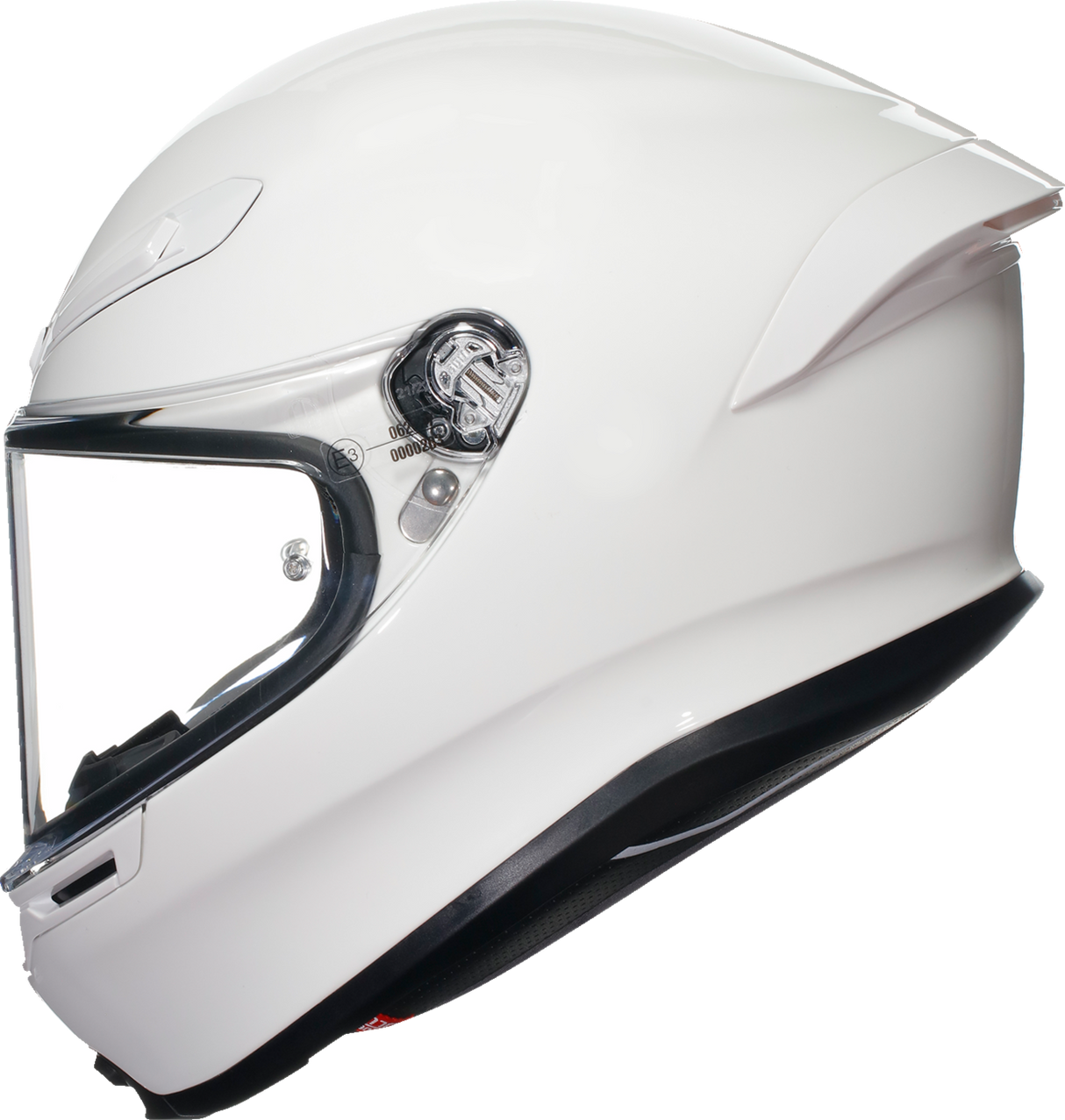 AGV K6 S White Helmet for Road and Track - XS with Ventilation and Safety Features