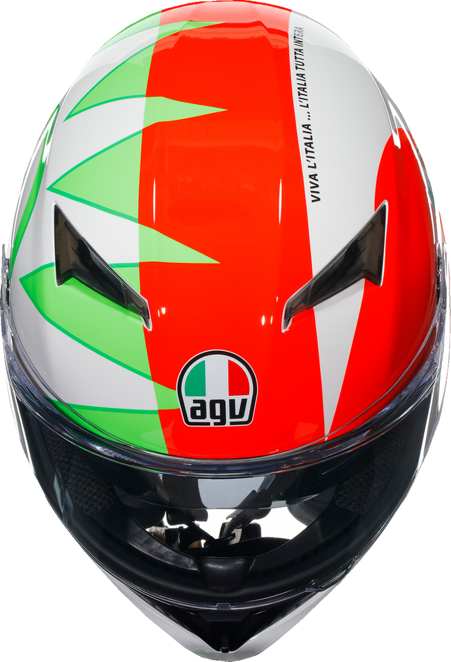 AGV K3 Helmet Rossi Mugello 2018 - 2XL | Motorcycle Helmet with Pinlock® and Advanced Ventilation for Sport Bikes