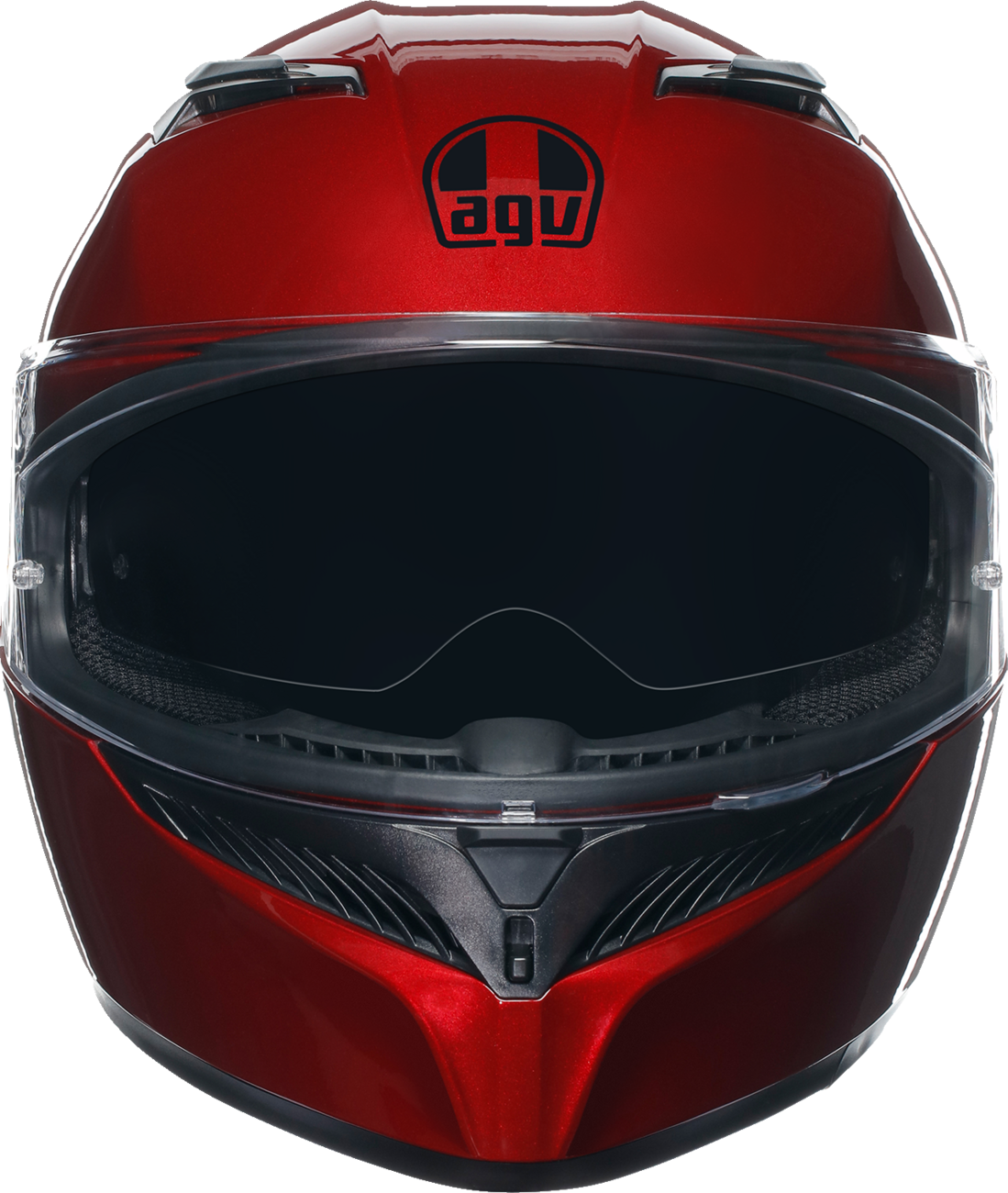 AGV K3 Competizione Red Full-Face Motorcycle Helmet - XL Size, Designed for All Riding Styles with Built-In Sun Visor and Advanced Ventilation