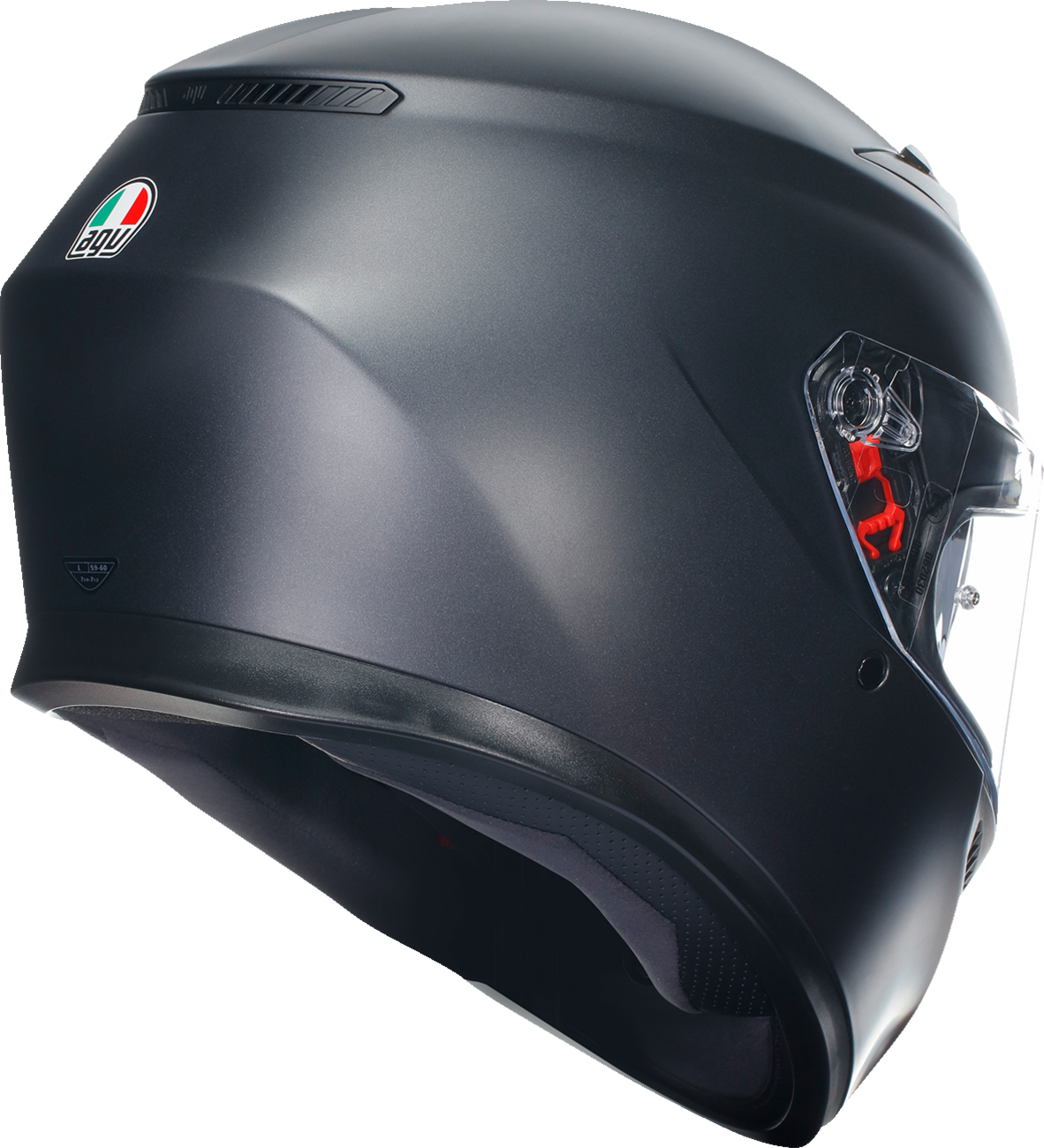 AGV K3 Matte Black Full-Face Motorcycle Helmet - XL Fit for Street, Sport, Touring & Commuting Riders