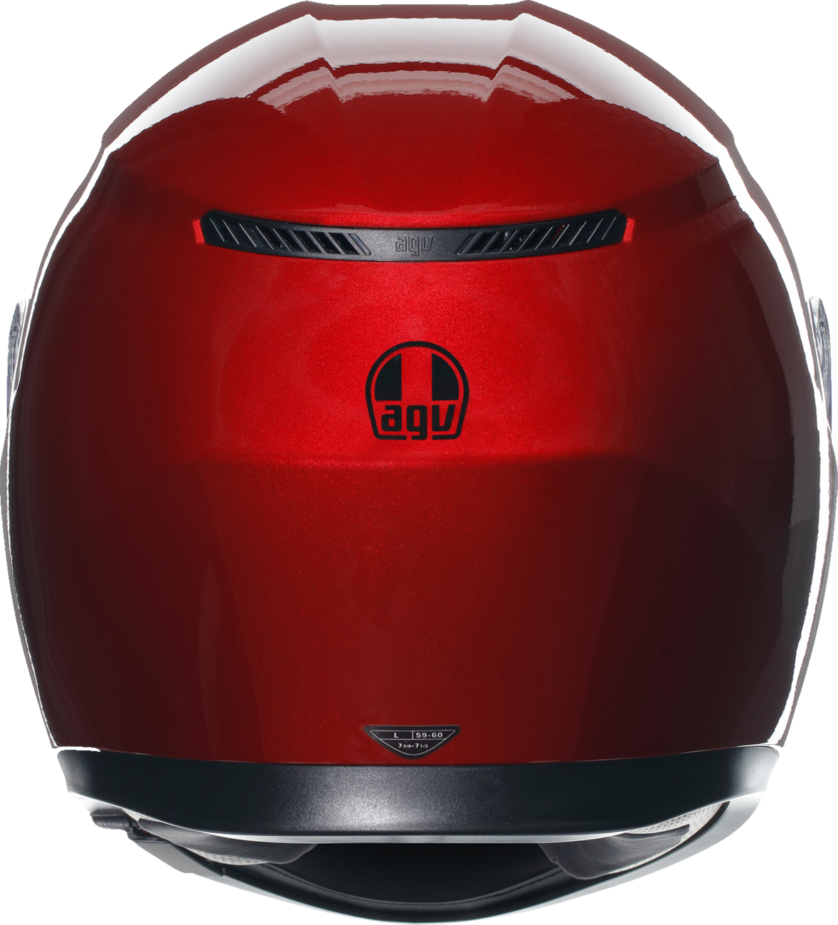 AGV K3 Helmet - Competizione Red, Small - Versatile Full-Face Motorcycle Helmet with Built-In Sun Visor for Street and Track Use