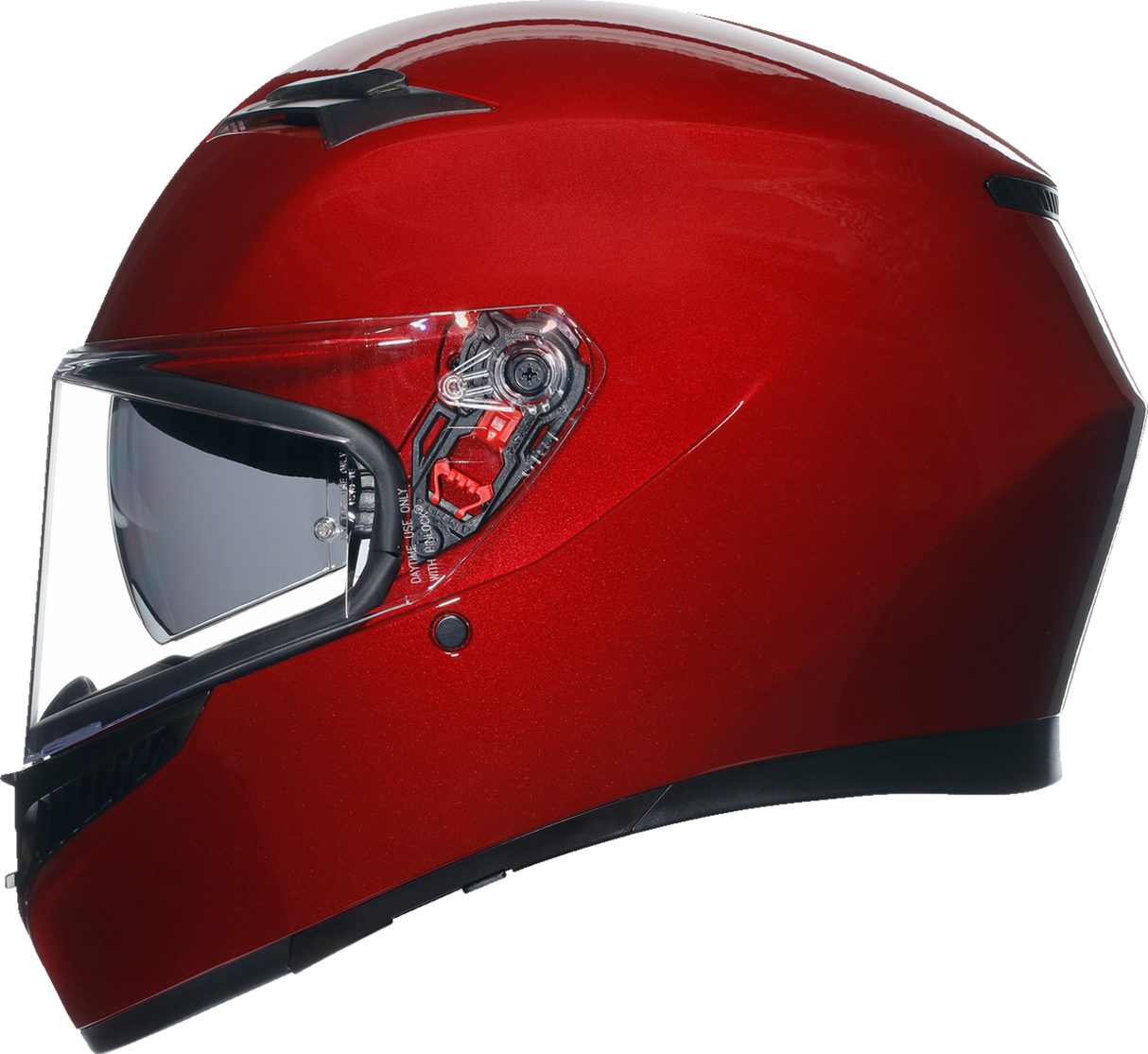 AGV K3 Helmet - Competizione Red, Small - Versatile Full-Face Motorcycle Helmet with Built-In Sun Visor for Street and Track Use