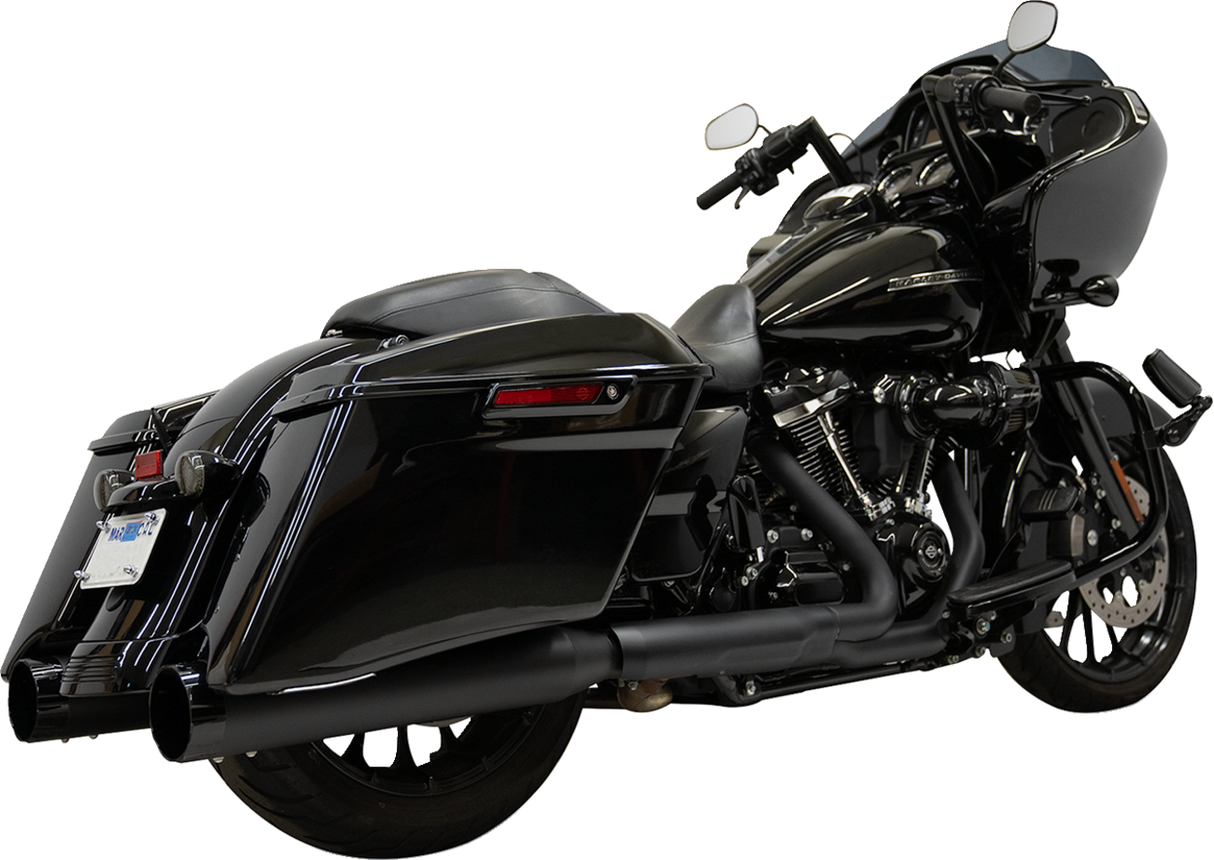 BASSANI XHAUST 4-1/2" Slip-On Mufflers - Black 1F745B
