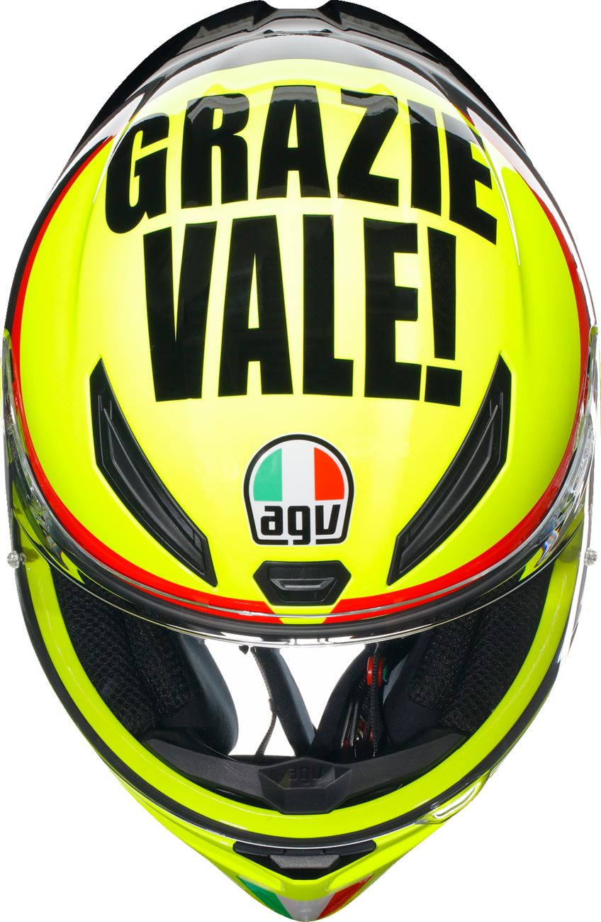 AGV K1 S Grazie Vale Motorcycle Helmet - Large, Lightweight Sportbike Helmet with Ventilation and Pinlock Compatibility
