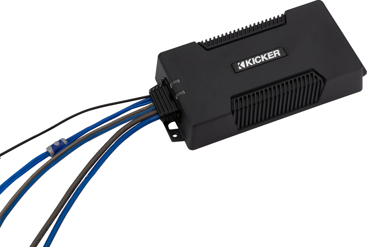 KICKER 600W Mono Subwoofer Amplifier (Part Number: 48PXA6001) - Waterproof Marine Grade Design, Compatible with Various Marine and Off-Road Vehicles