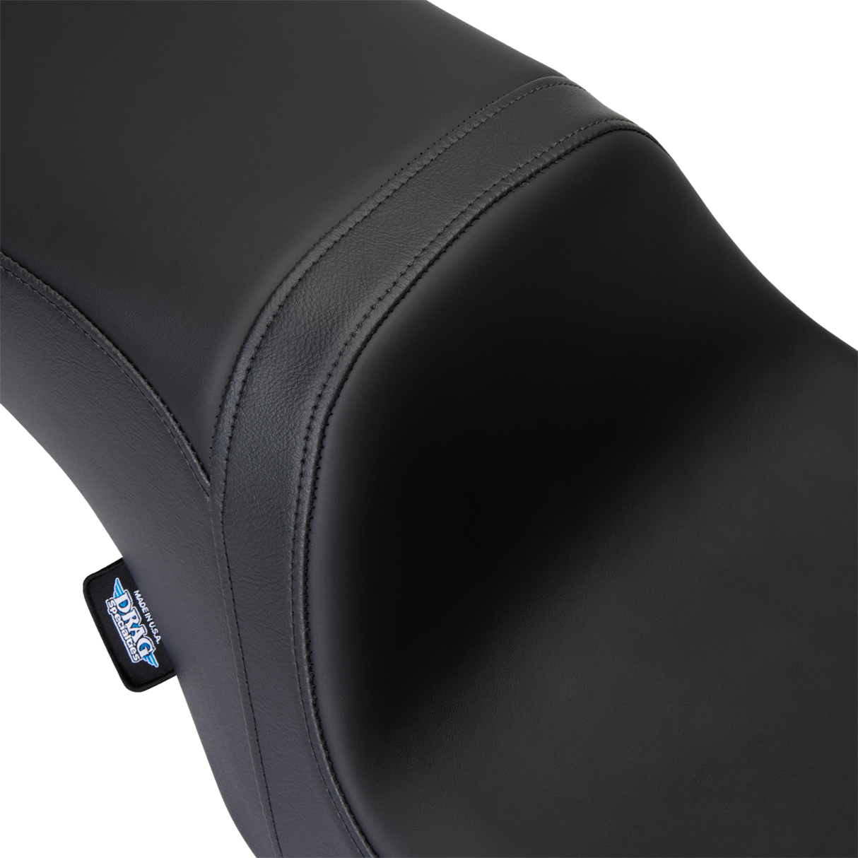 DRAG SPECIALTIES SEATS Predator 2-Up Seat for Harley FL 2008-2023 - Solar Leather Black, Smooth Finish