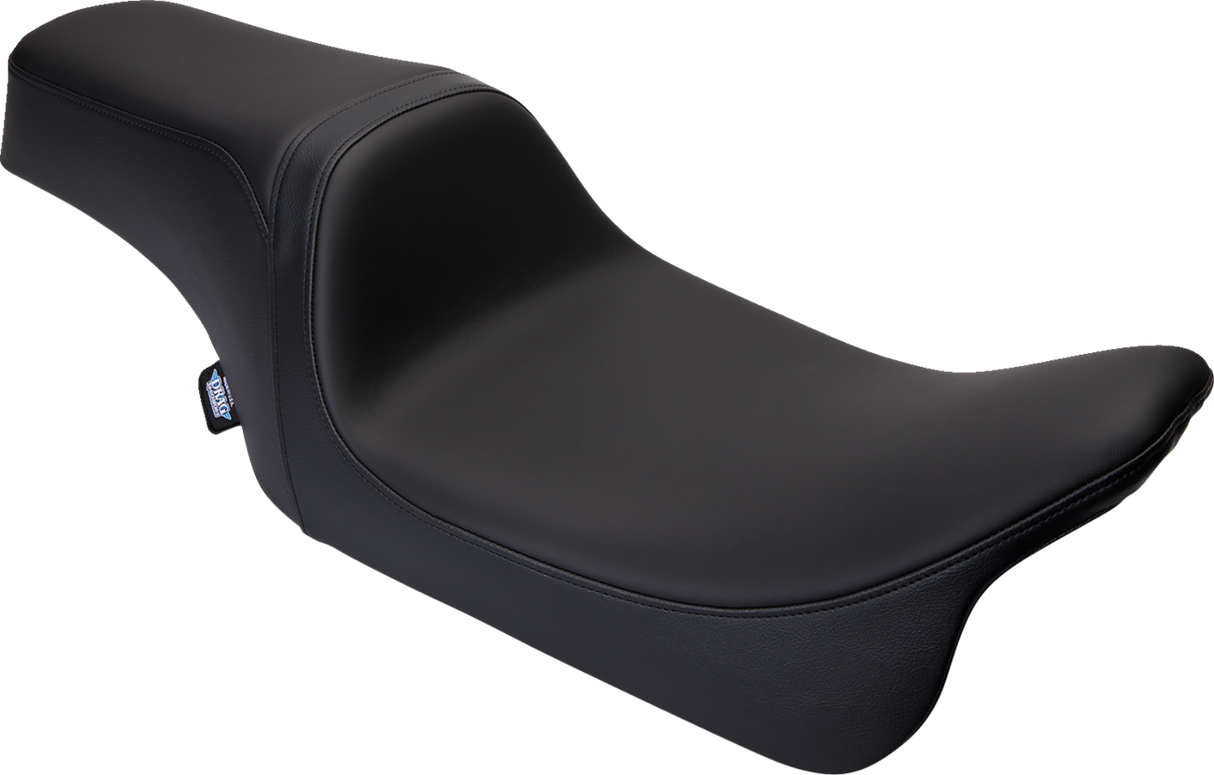 DRAG SPECIALTIES SEATS Predator 1Up Seat for Harley FLH 2008-2023, Solar Leather Black