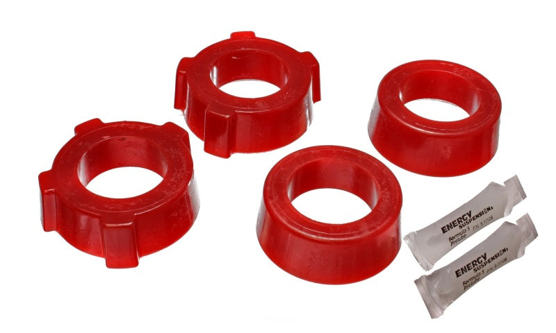 Energy Suspension 15.2109R Rear Spring Plate Bushing Set for 1972-1978 Volkswagen Beetle and Super Beetle, Red Polyurethane