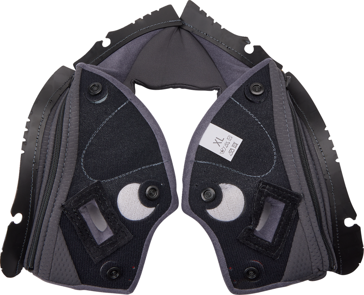 AGV Pista GP RR Cheek Pads - Gray/Cyan, XL - Compatible with AGV Pista GP RR Helmets