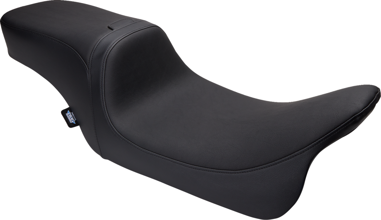 Drag Specialties Seats Predator 2-Up Seat for FLH/FLTR 2008-2024 with Vinyl Cover and Smooth Design