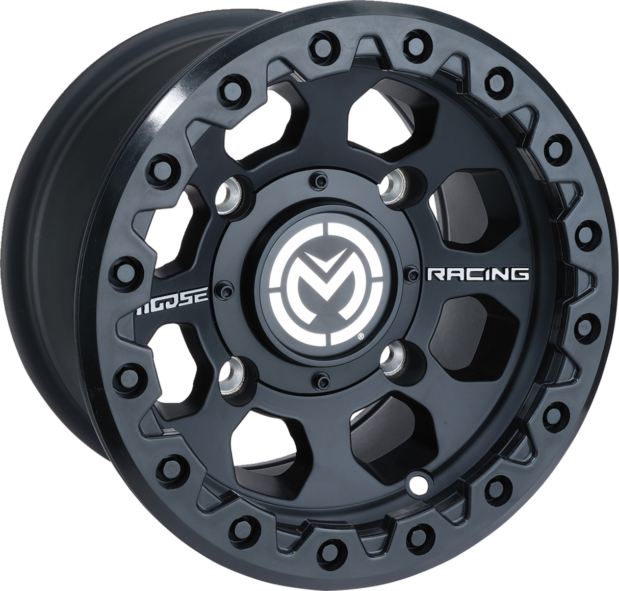 MOOSE OFFROAD Wheel - 23X - Rear - Black - 12x8 - 4/136 - 4+4 23MO128136SB4