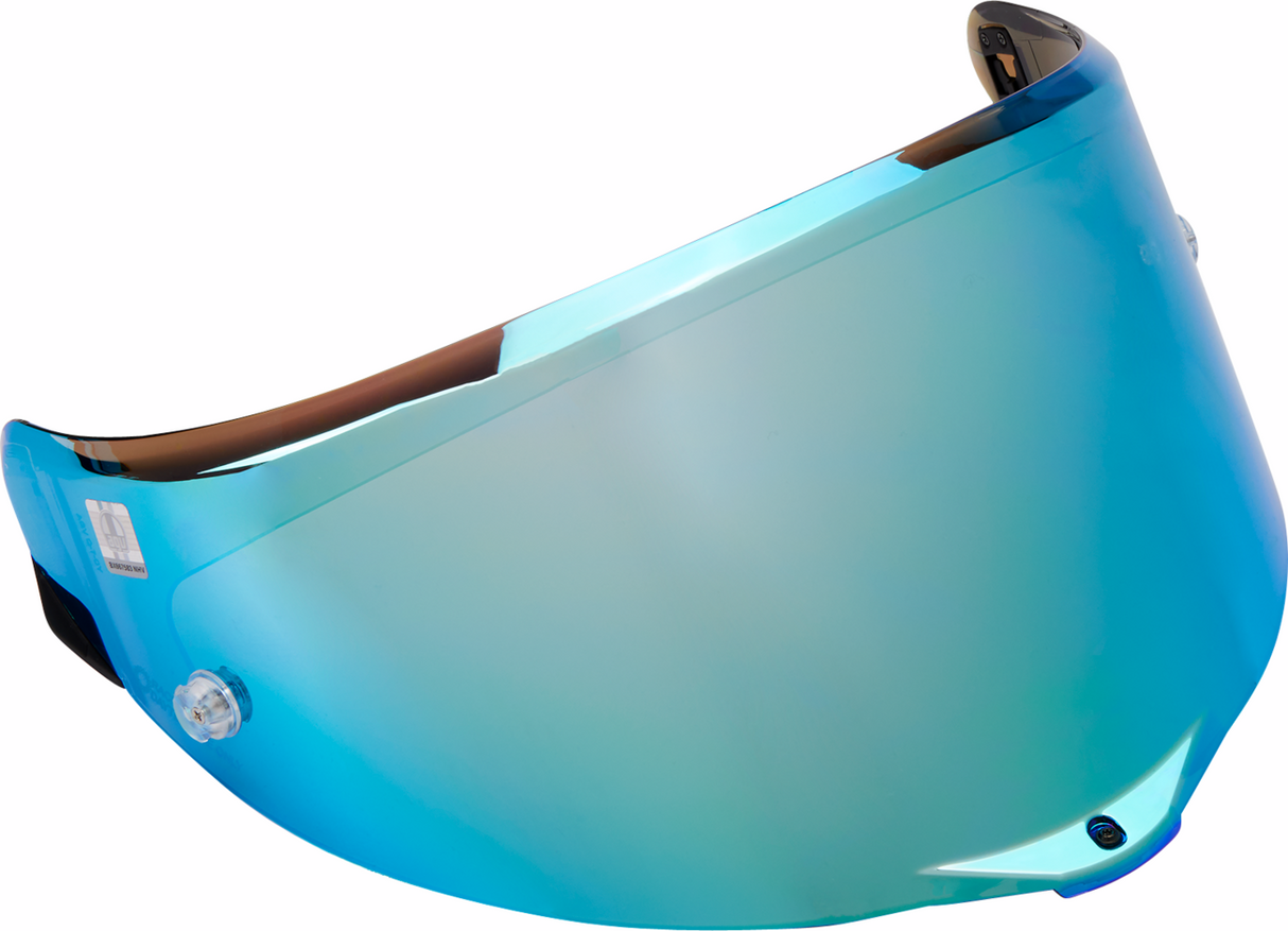 AGV Race 3 Shield for Pista GP R, Pista GP RR, and Corsa R Helmets – Electro Iridium with Pinlock® 120 MaxVision™ Prepared