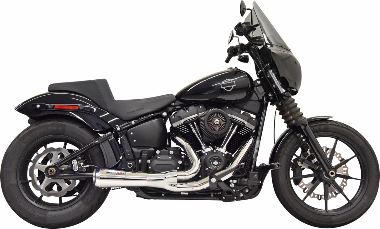 BASSANI XHAUST 2-into-1 Ripper Short Exhaust System - Chrome - 49-State 1S73E