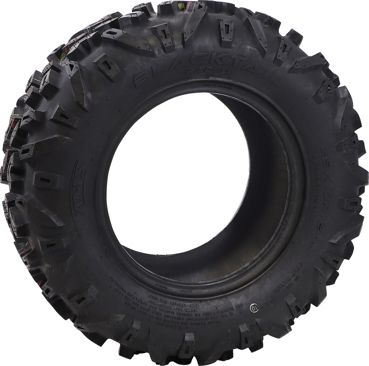 AMS Blacktail Rear ATV Tire 26x11R12 - 6 Ply with Rim Guard and Sidewall Protection for Off-Road Vehicles