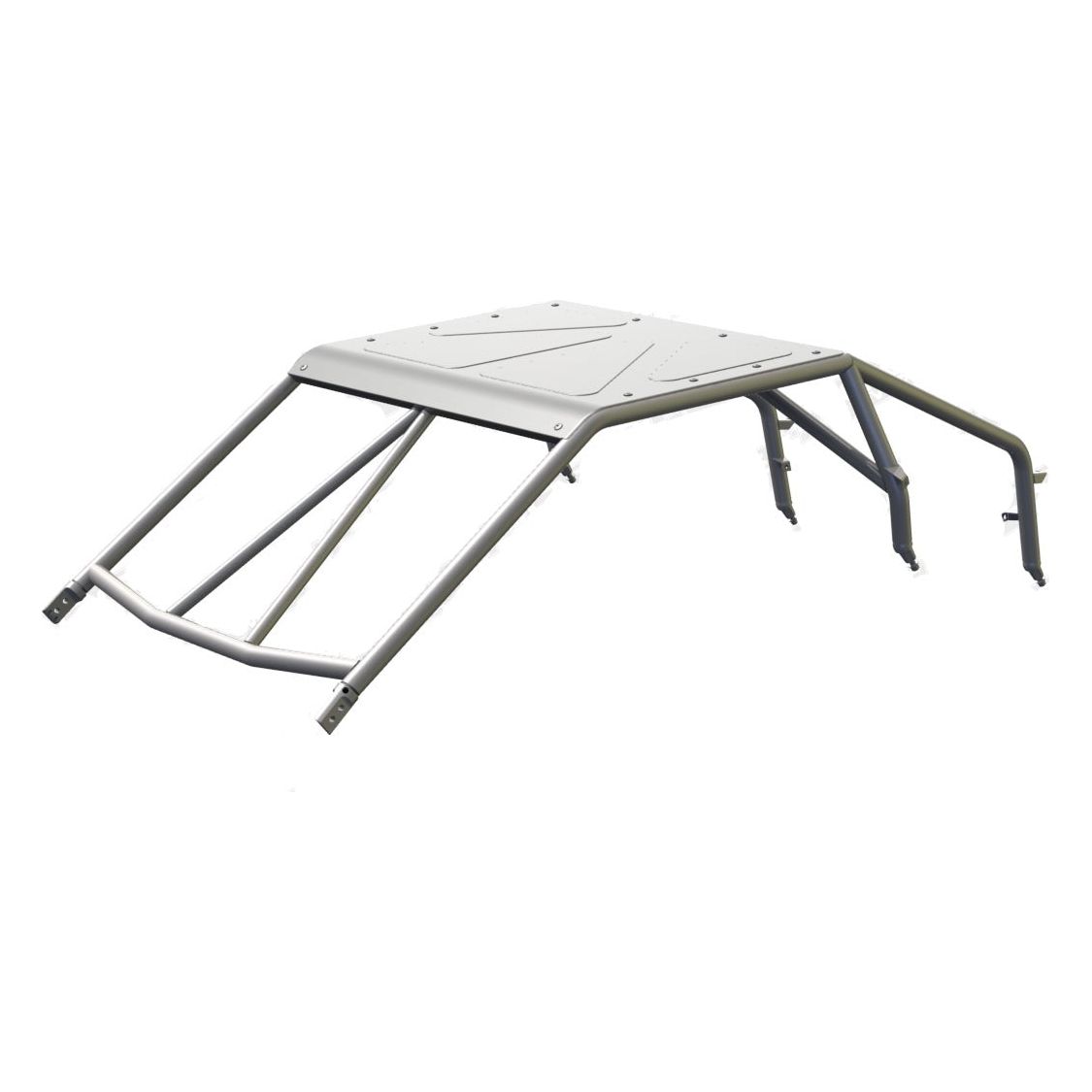 Polaris RZR Pro R Raw Assembled Baja Spec Cage with Roof | CageWRX