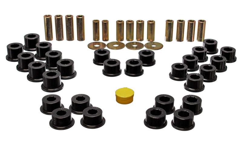 Energy Suspension 11.3106G Rear Control Arm Bushing Set for 1993-1997 Mazda Miata - Black Performance Polyurethane