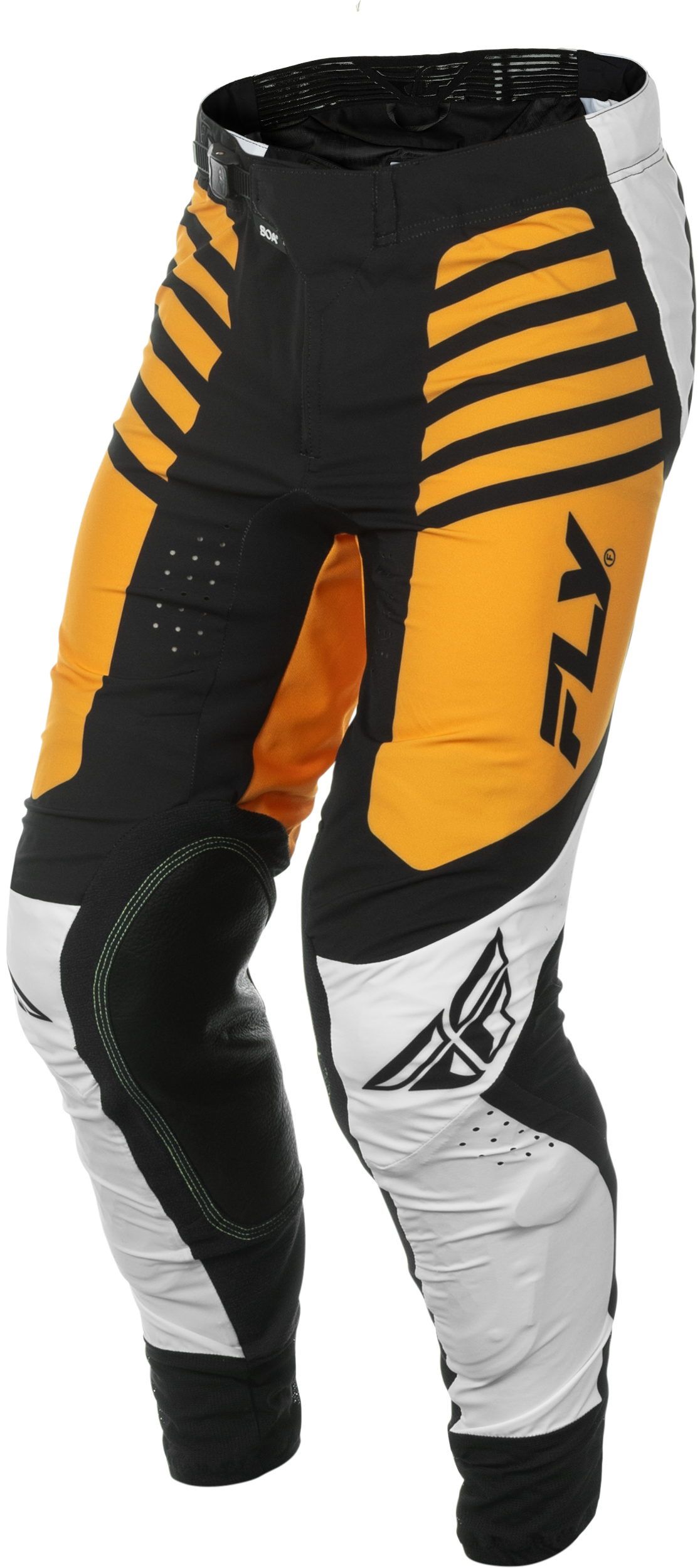 Fly Racing Lite Pants White/Black/Mustard Size 30 – Motocross Riding Gear for Youth and Adults