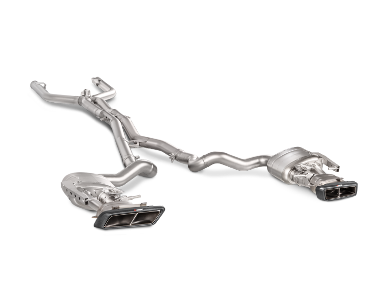 Akrapovic Evolution Line Cat-Back Exhaust System for 2016-2017 Mercedes-Benz C63 AMG Coupe with Titanium and Carbon Tips