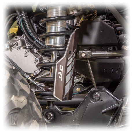 Can Am Maverick R / X3 Rear Aluminum Shock Guards | DRT Motorsports