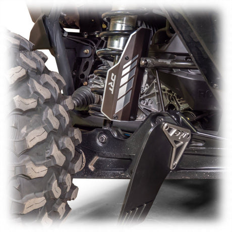 Can Am Maverick R / X3 Rear Aluminum Shock Guards | DRT Motorsports