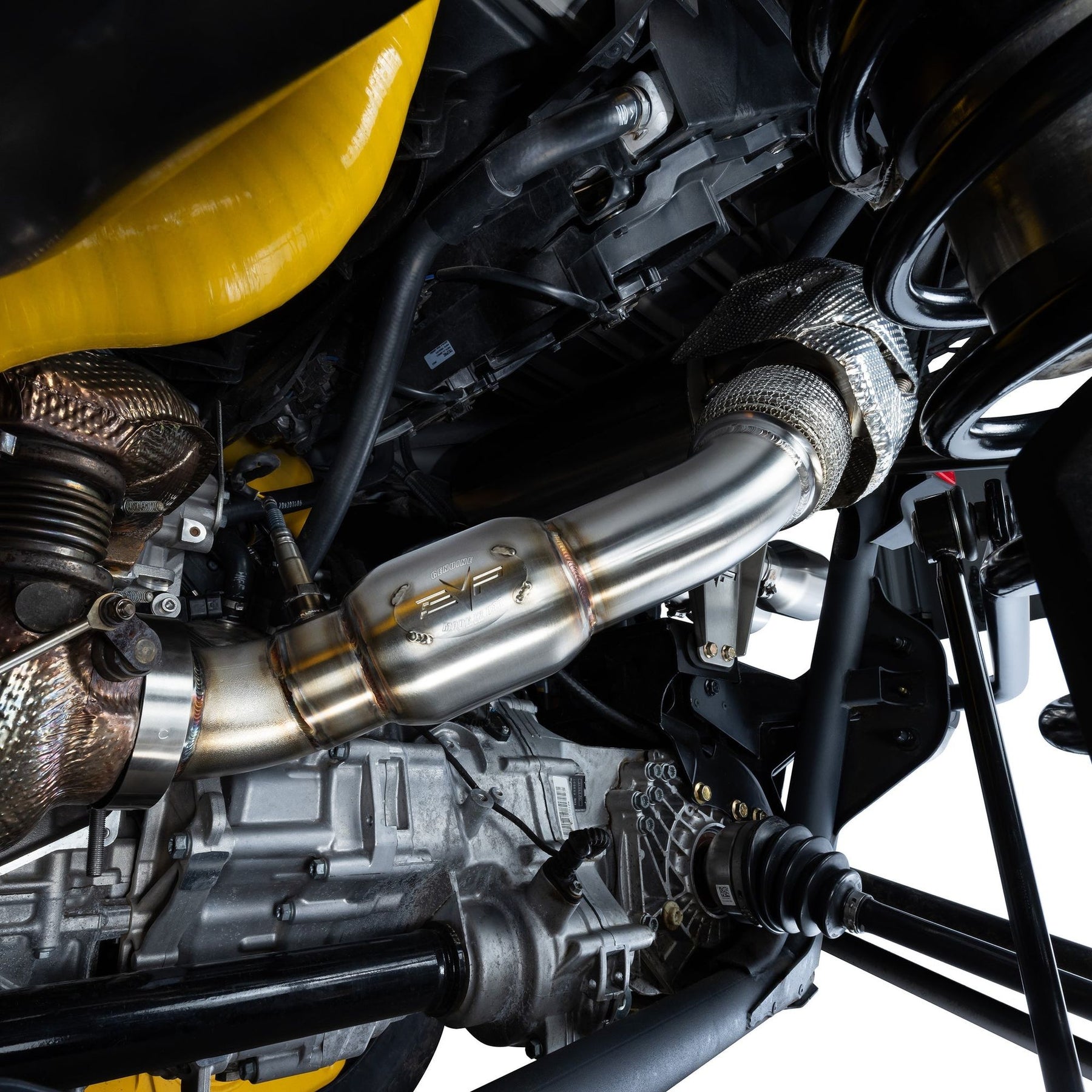Can Am Maverick R 3" Down Pipe with Bullet Muffler | Evolution Powersports