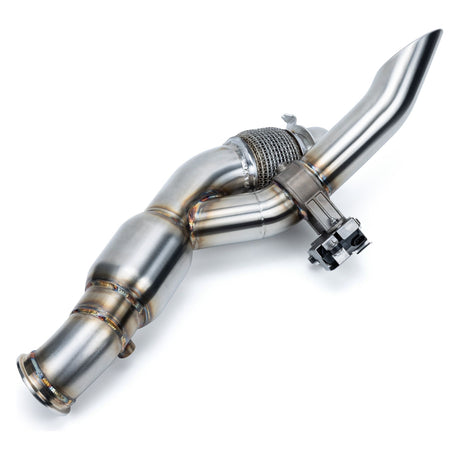 Can Am Maverick R Shocker Electric Side-Dump Down Pipe with Bullet Muffler | Evolution Powersports