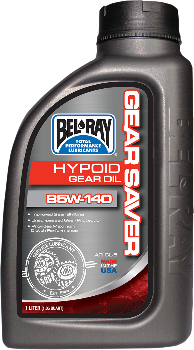BEL-RAY Hypoid Gear Oil 85W-140 - 1 Liter for Motorcycles and ATVs (Part #99234-B1LW)