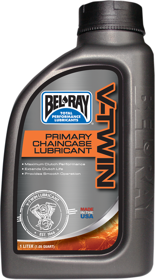 BEL-RAY Primary Chain Case Lube 1L with Part Number 96920-BT1 for Harley-Davidson Big Twin Motorcycles