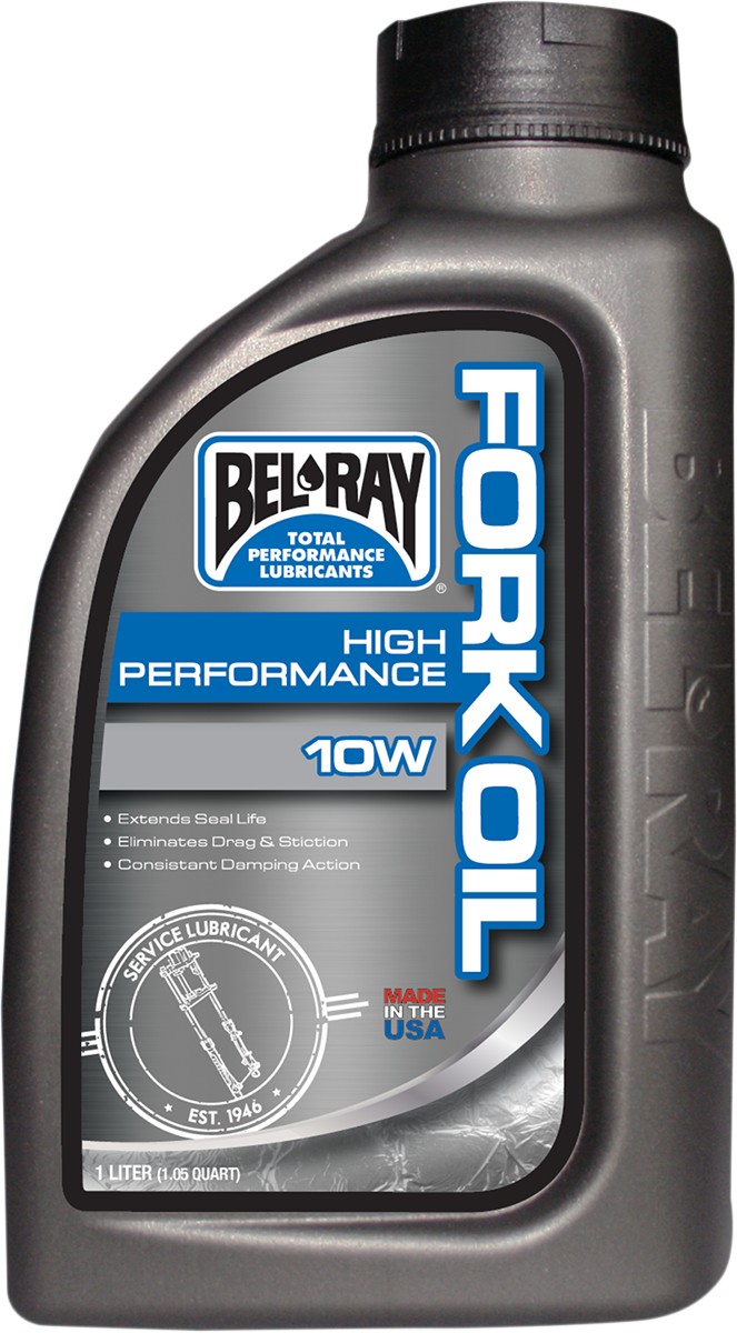BEL-RAY High-Performance Fork Oil 10W - 1 Quart for Motorcycle Front Forks - Model 99320-B1LW