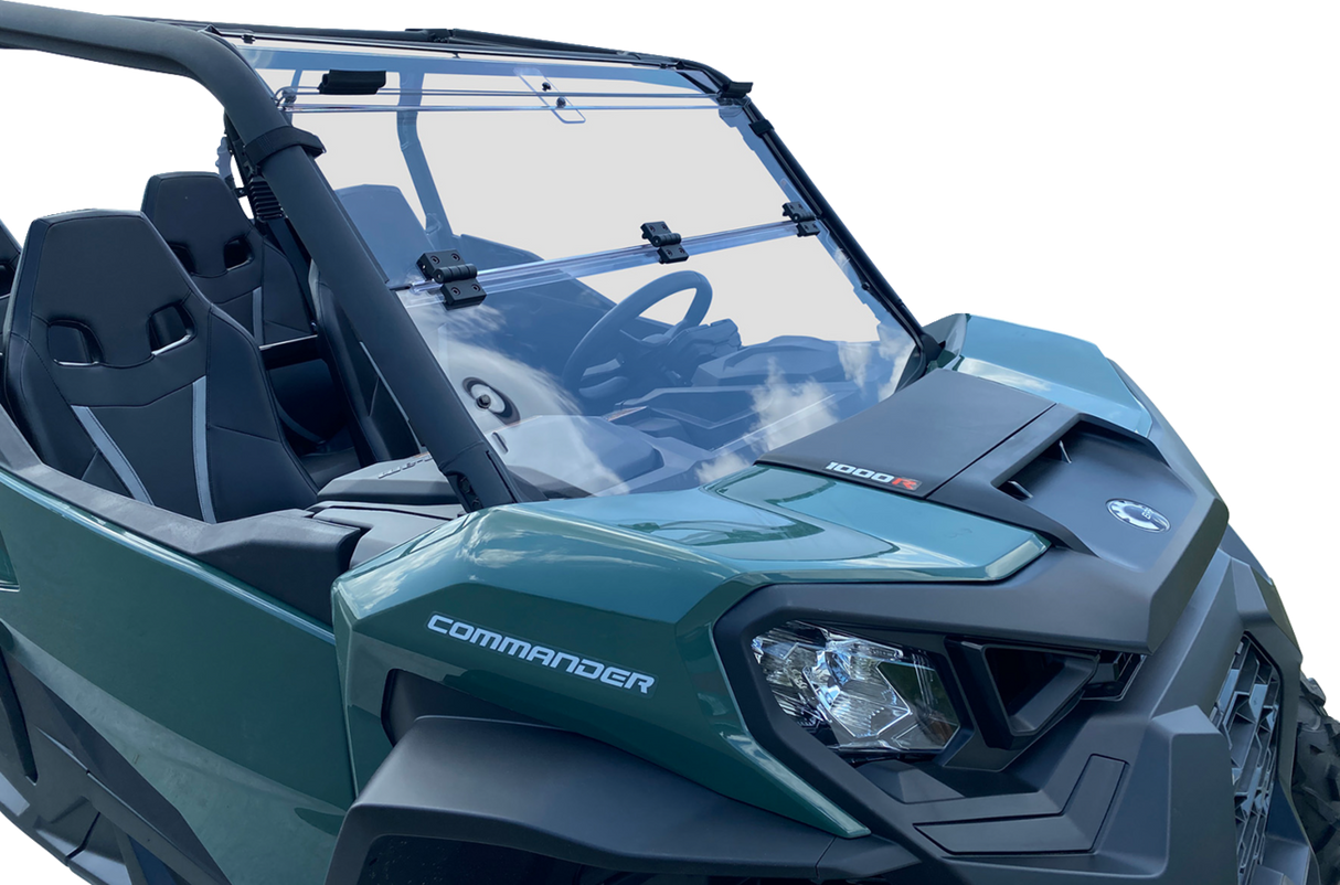 MOOSE OFFROAD Full Folding Windshield - Deluxe for Can-Am Vehicles V000292-12200M