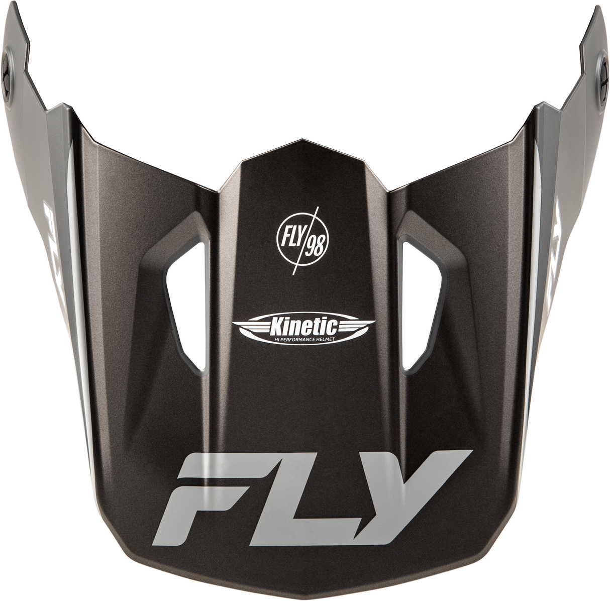 Fly Racing Kinetic Rally Helmet Visor Matte Grey/Black/White for Off-Road and Motocross Vehicles