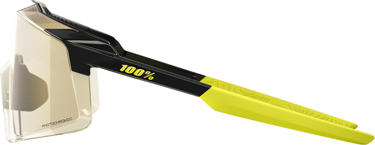 100% Aerocraft Sunglasses with Photochromic Lenses - Metallic Black - Part No. 60032-00012