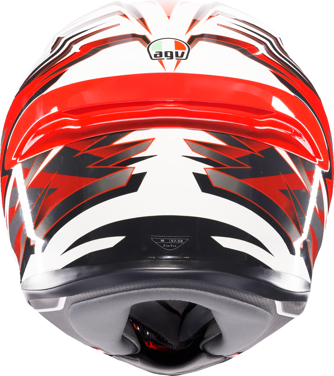 AGV K6 S Helmet Reeval - White/Red/Gray for Motocross and Street Riding, 2XL