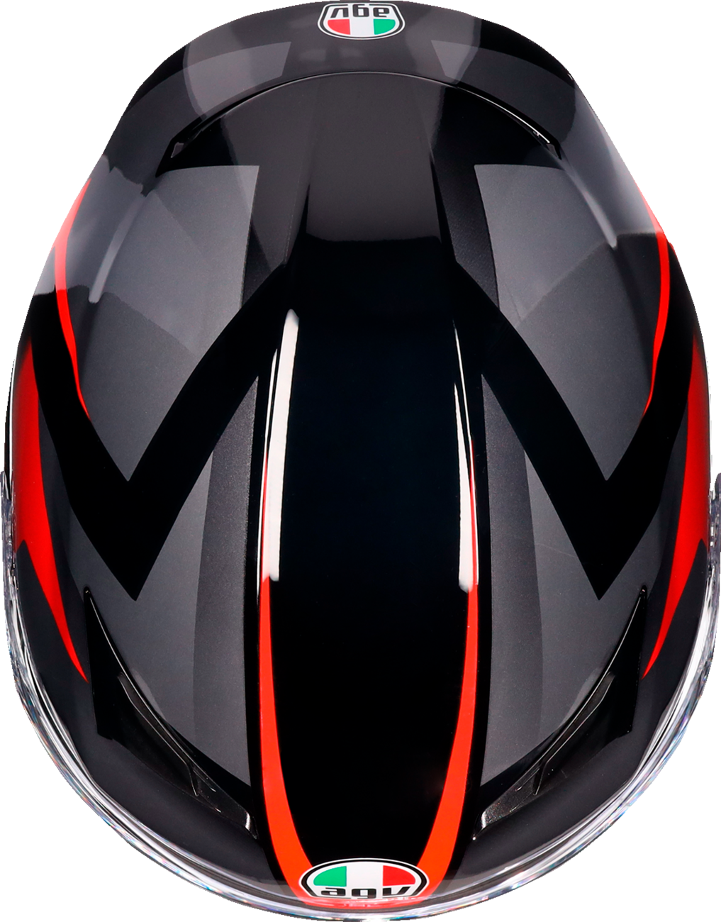 AGV K3 Helmet Striga Large - Black/Gray/Red | Motorcycle Helmet with Pinlock® Lens and Advanced Ventilation for Street and Touring