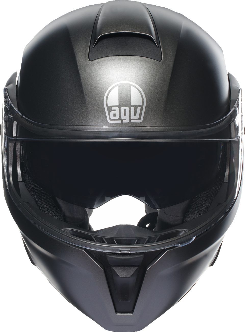AGV Streetmodular Helmet Mono Matte Gray Large (Part #2118296002009L) - Universal Fit for Motorcycle Riders