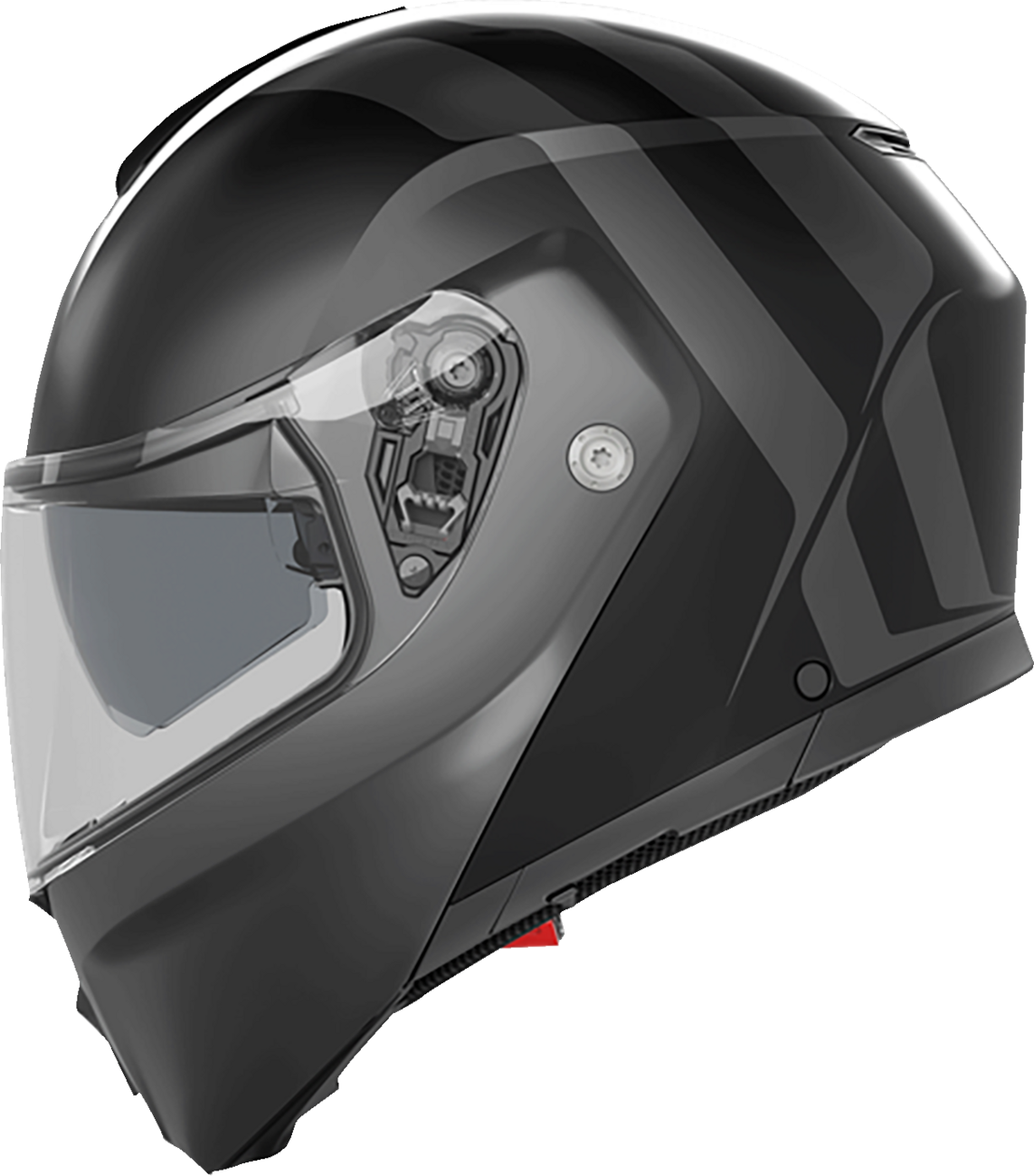 AGV Streetmodular Helmet Resia Matte Black/Gray XL with Pinlock® 70 MaxVision™ for Motorcycle Riders