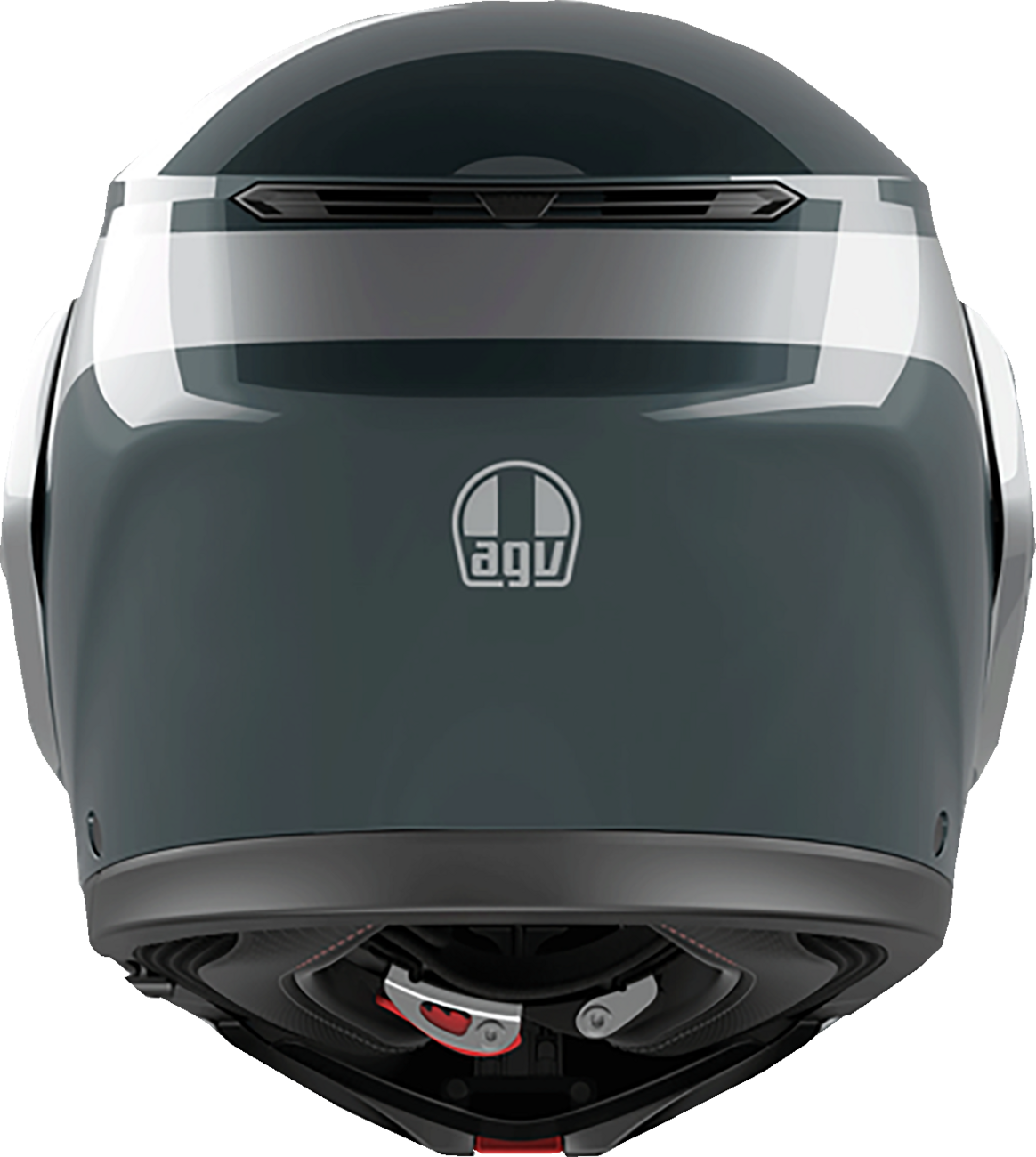 AGV Streetmodular Helmet Levico Gray/Silver Large – Motorcycle Helmet with P/J Double Homologation, Ventilation, and Pinlock® MaxVision™