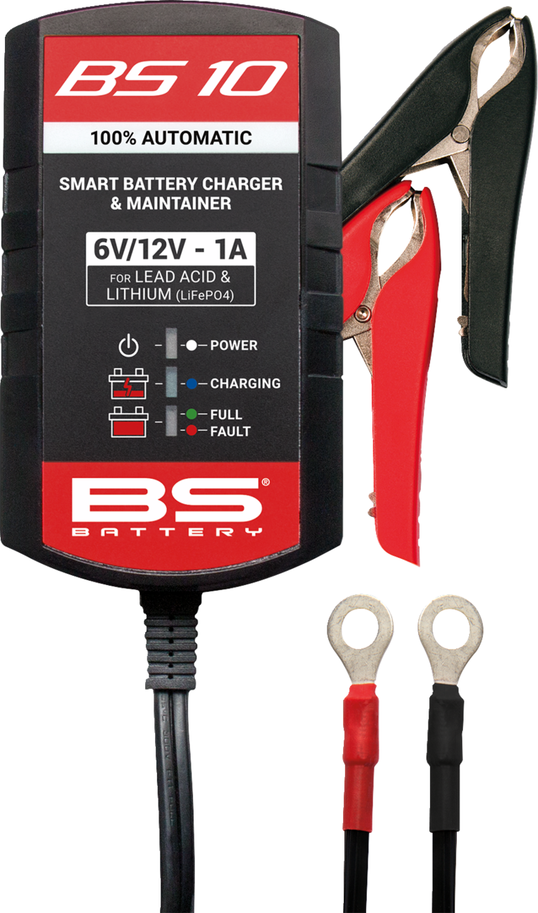 BS BATTERY Battery Charger/Maintainer - BS 10 - 6 V/12 V - 1 A 700571