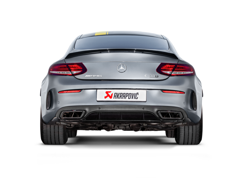 Akrapovic Evolution Line Cat-Back Exhaust System for 2016-2017 Mercedes-Benz C63 AMG Coupe with Titanium and Carbon Tips