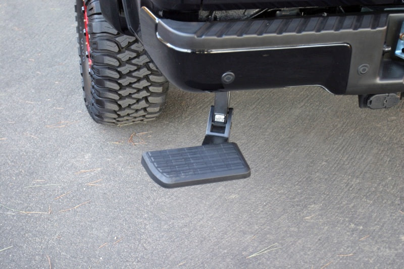 AMP Research BedStep Retractable Rear Bumper Step for Ford F-150 (2006-2014) – Black