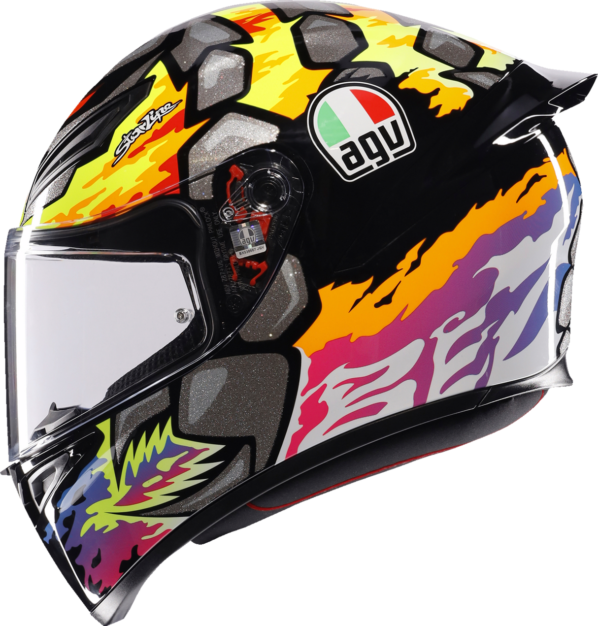 AGV K1 S Bezzecchi 2023 Motorcycle Helmet - Medium (Part 2118394003-039-M) for Sport and Street Bikes