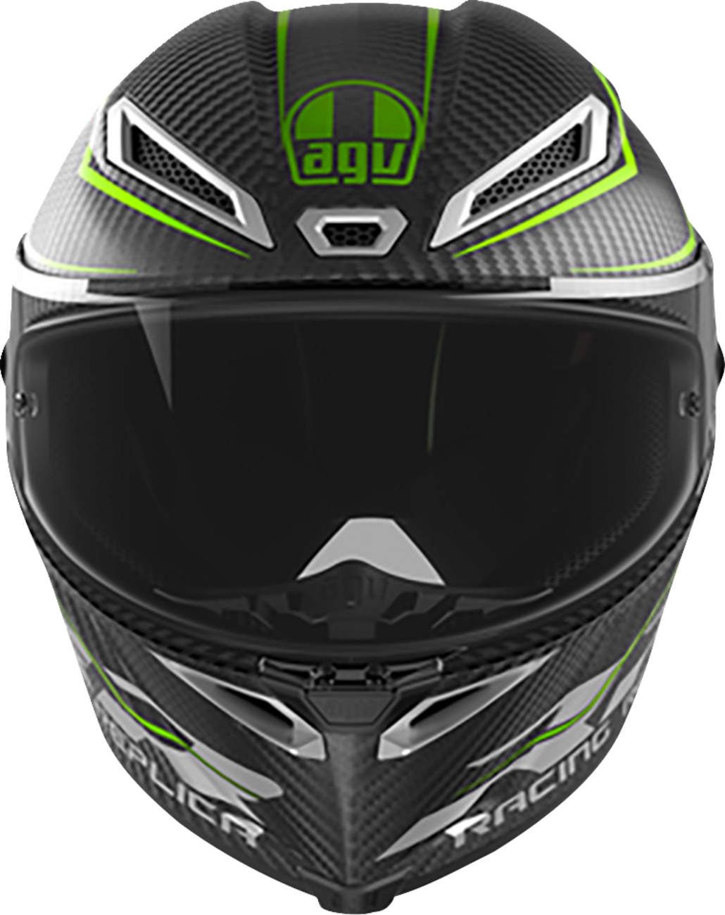 AGV Pista GP RR Performante Carbon/Lime Helmet for Motorcycle Racing - Large (Part Number 2118356002-018-L)